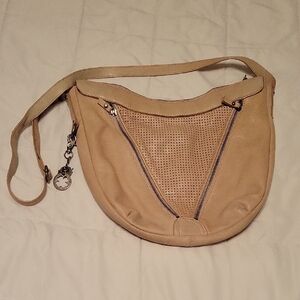 Lucky Brand Tan Leather Shoulder Bag